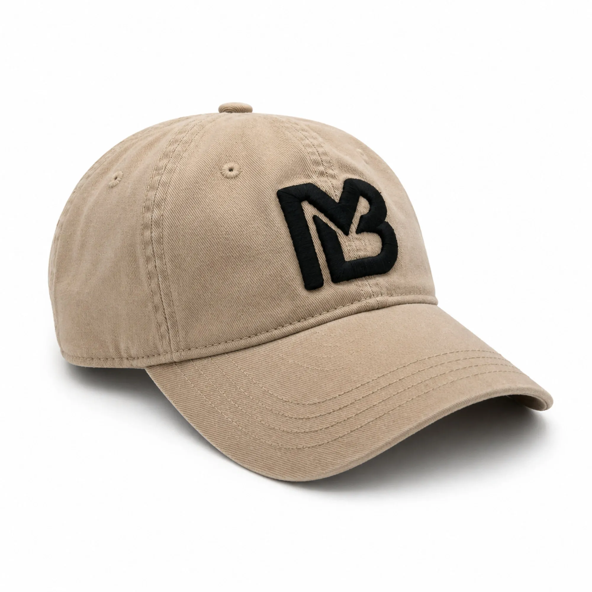 Cappello Desert Command, vista tre quarti con logo MB ricamato