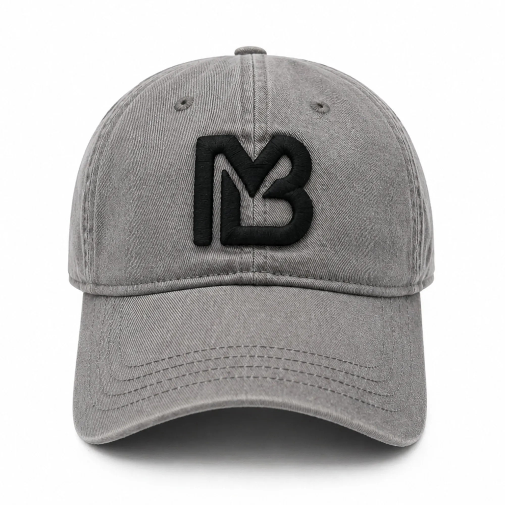 Cappello Slate Mist, vista tre quarti laterale con firma del fondatore